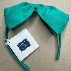 Janie and Jack Turquoise Bow Headband